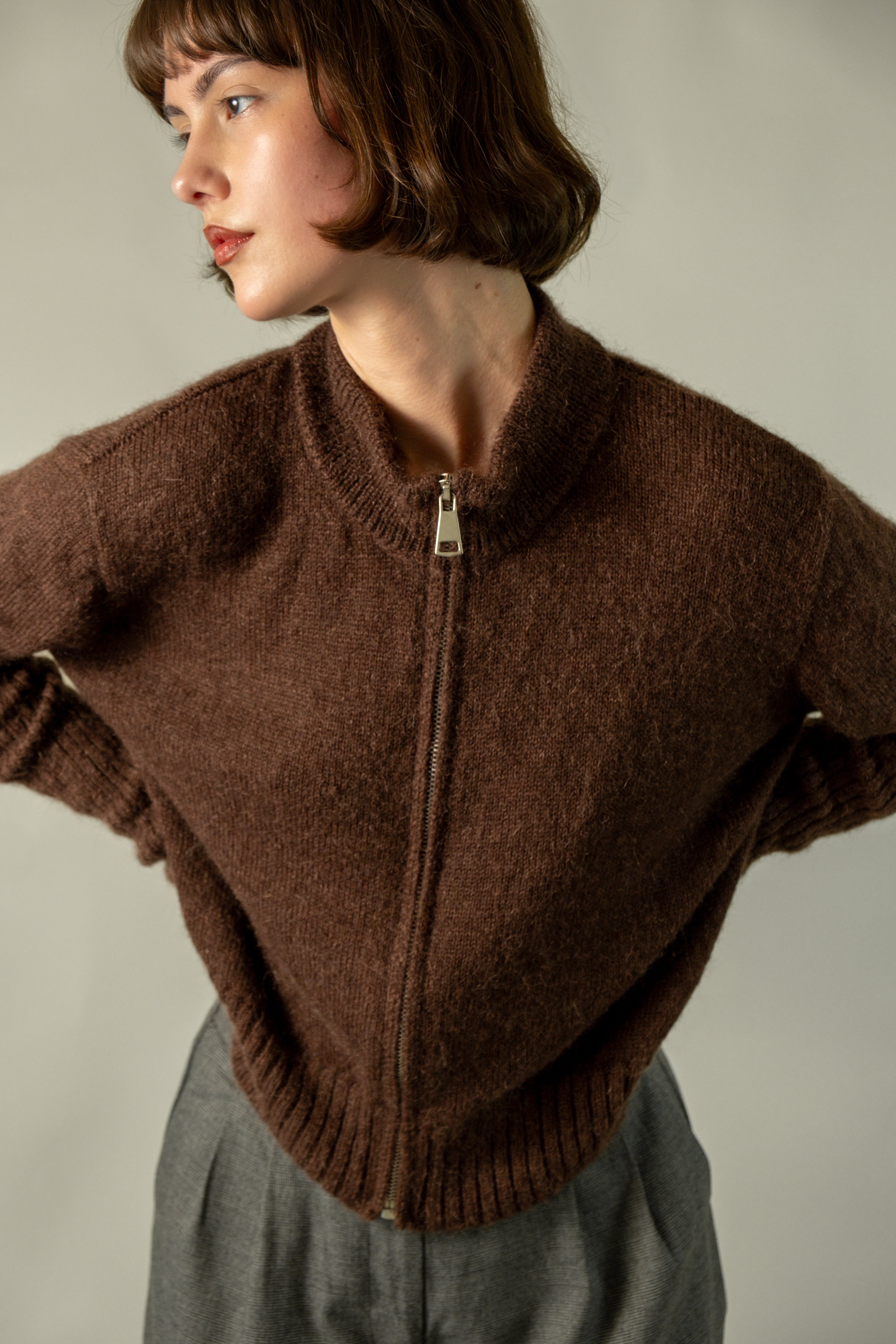 Mila cardigan Brown