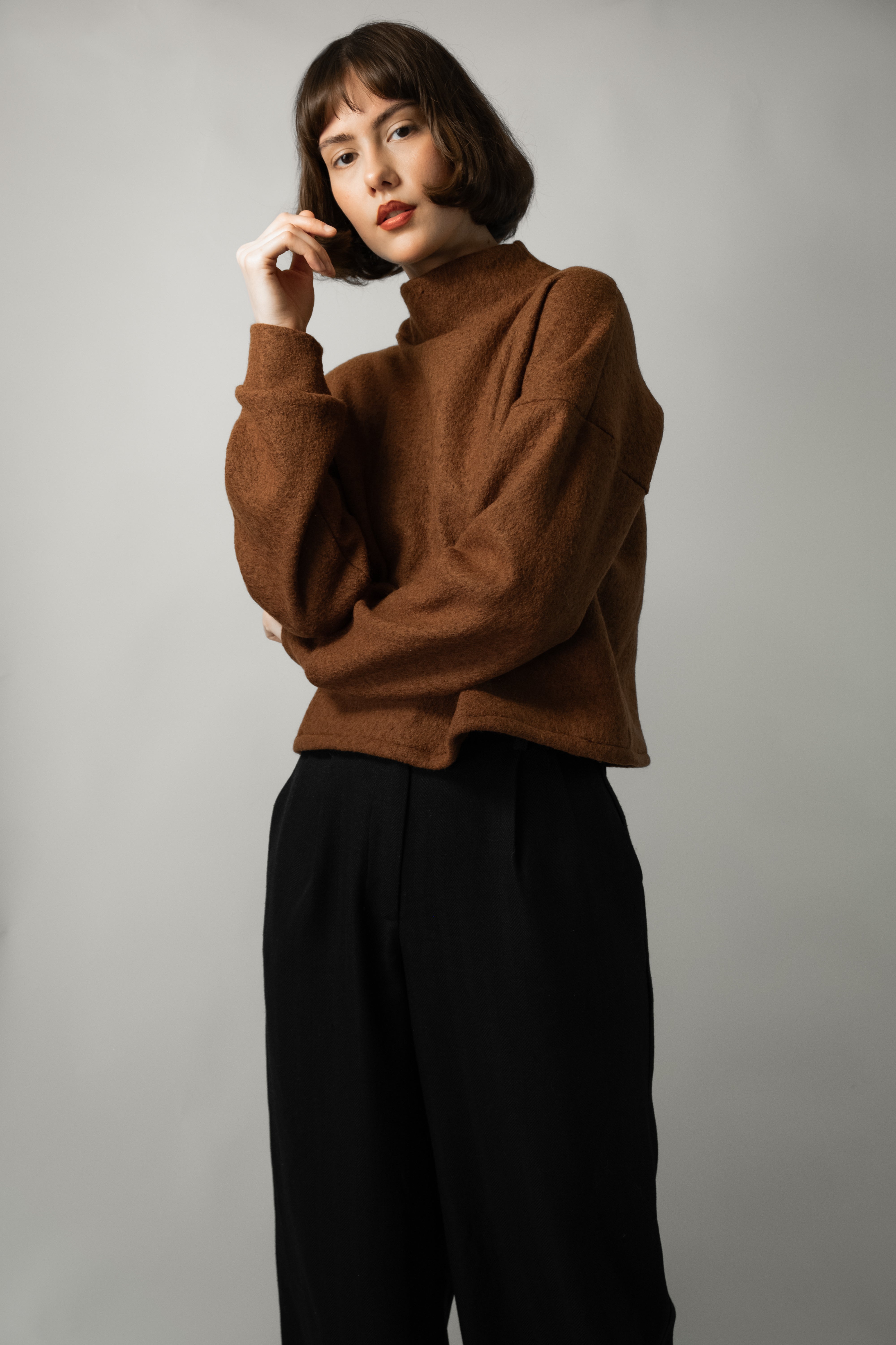 Boiled wool jumper hotsell