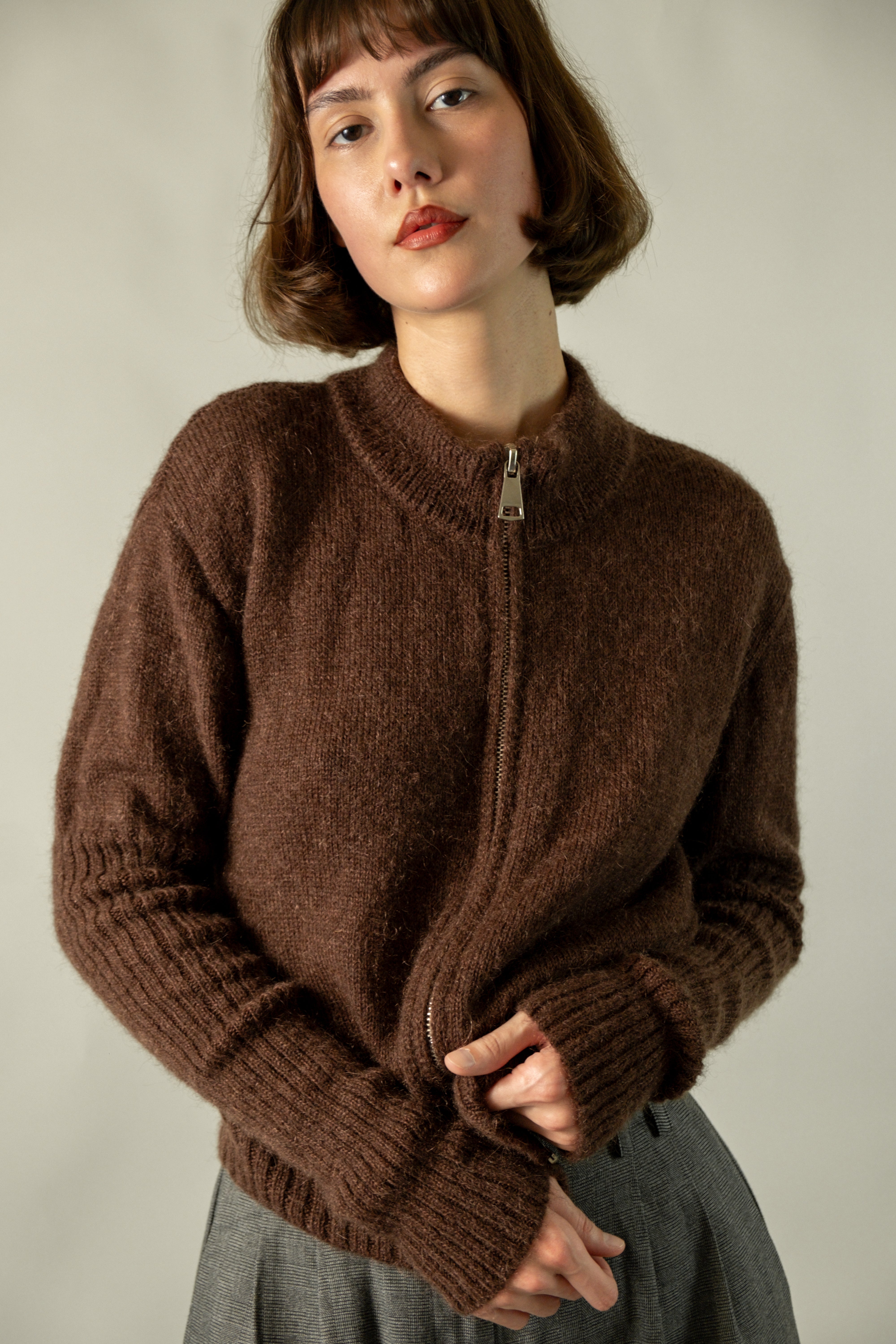 Mila cardigan Brown